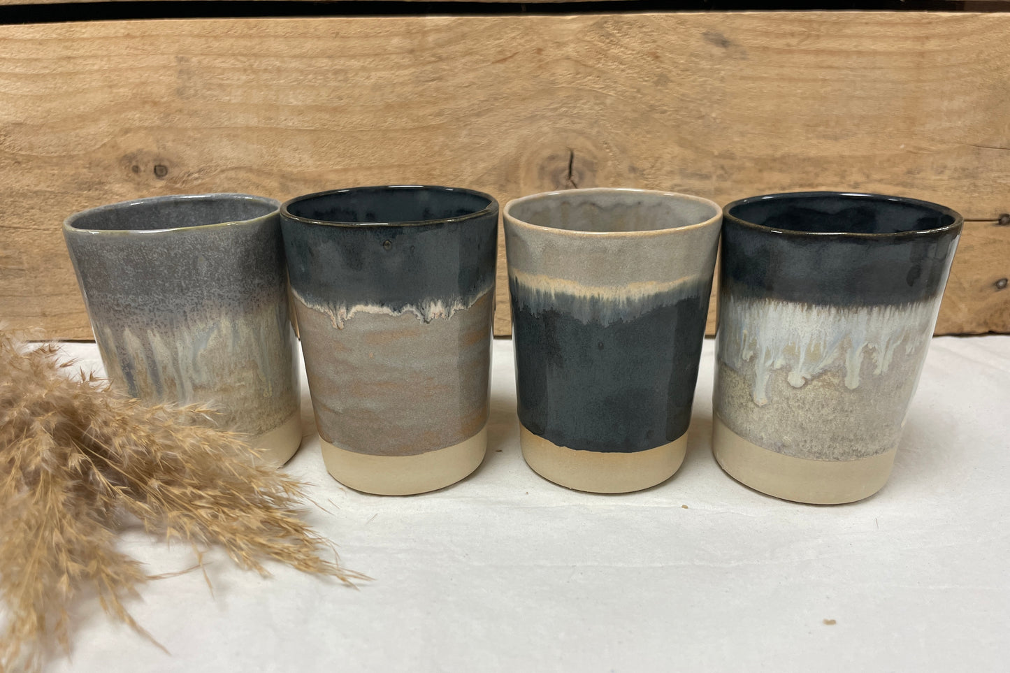 Set van 4 bekers in een geschenkdoosje