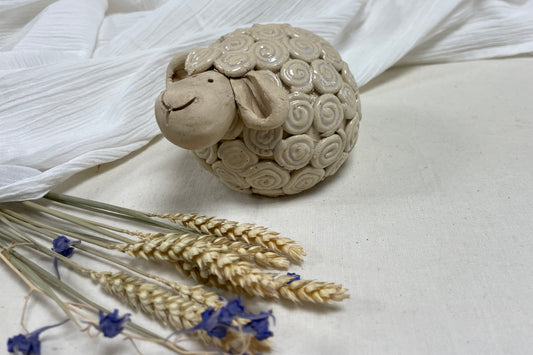 Schaap met krulletjes