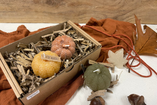 Cadeauset kaarsen herfst