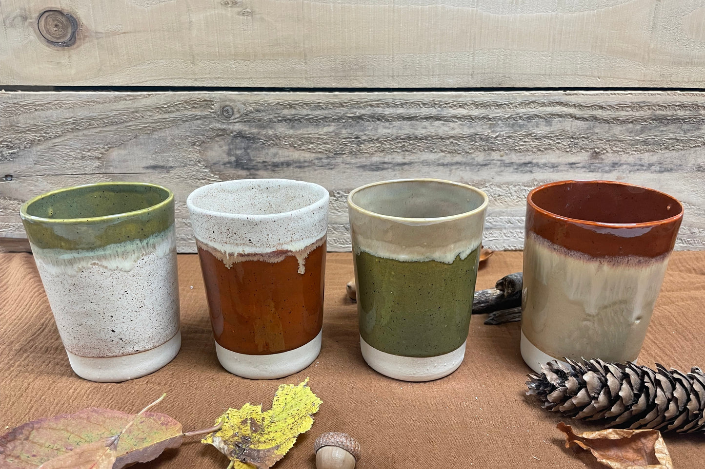 Set van 4 bekers in een geschenkdoosje