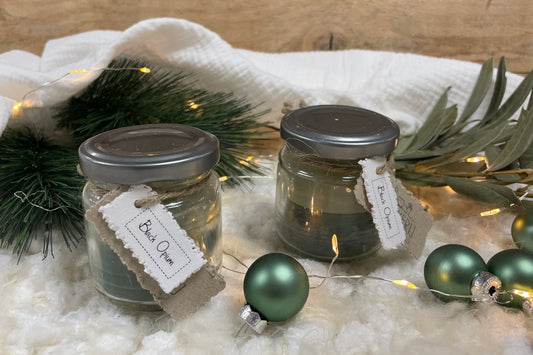 Geurkaarsje in een potje