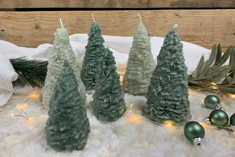 Kaars kerstboom kegel