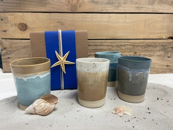 Set van 4 bekers in een geschenkdoosje