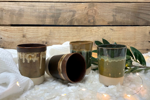 Set van 4 bekers in een geschenkdoosje