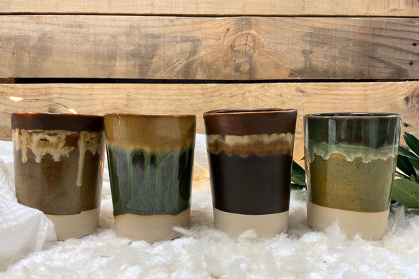 Set van 4 bekers in een geschenkdoosje